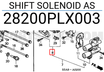 Honda 28200PLX003 SHIFT SOLENOID AS