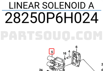 Honda 28250P6H024 LINEAR SOLENOID A