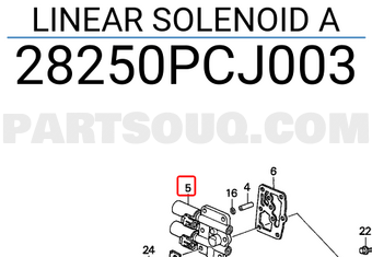 Honda 28250PCJ003 LINEAR SOLENOID A