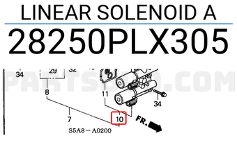 Honda 28250PLX305 LINEAR SOLENOID A