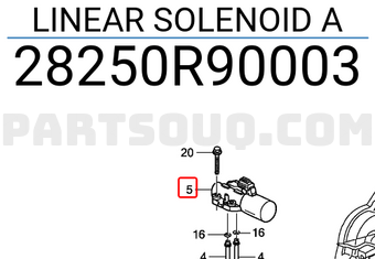 Honda 28250R90003 LINEAR SOLENOID A