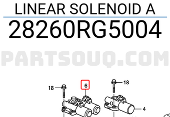 Honda 28260RG5004 LINEAR SOLENOID A