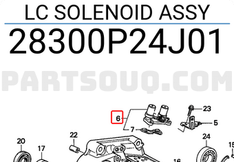 Honda 28300P24J01 LC SOLENOID ASSY