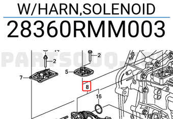 Honda 28360RMM003 W/HARN,SOLENOID