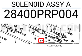 Honda 28400PRP004 S0LEN0ID ASSY A