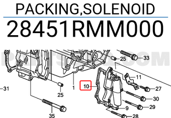 Honda 28451RMM000 PACKING,SOLENOID