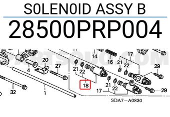 Honda 28500PRP004 S0LEN0ID ASSY B
