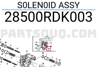 Honda 28500RDK003 S0LEN0ID ASSY