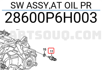 Honda 28600P6H003 SW ASSY,AT OIL PR