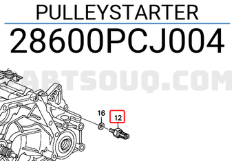 Honda 28600PCJ004 PULLEYSTARTER