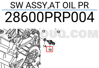Honda 28600PRP004 SW ASSY,AT OIL PR