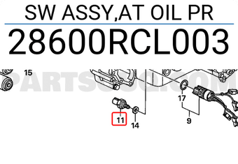 Honda 28600RCL003 SW ASSY,AT OIL PR