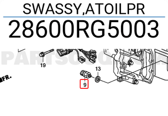 Honda 28600RG5003 SWASSY,ATOILPR