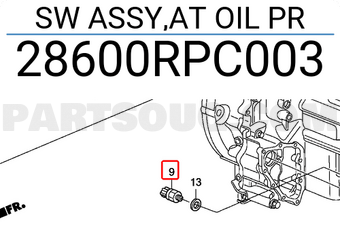 Honda 28600RPC003 SW ASSY,AT OIL PR