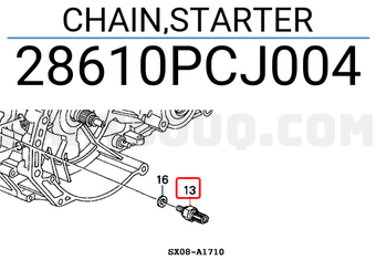Honda 28610PCJ004 CHAIN,STARTER