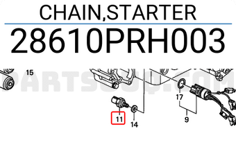 Honda 28610PRH003 CHAIN,STARTER