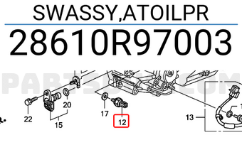 Honda 28610R97003 SWASSY,ATOILPR
