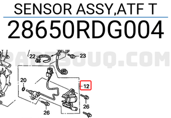 Honda 28650RDG004 SENSOR ASSY,ATF T