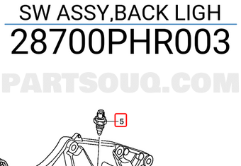Honda 28700PHR003 SW ASSY,BACK LIGH