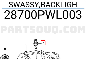 Honda 28700PWL003 SWASSY,BACKLIGH