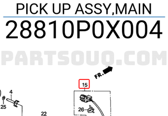 Honda 28810P0X004 PICK UP ASSY,MAIN