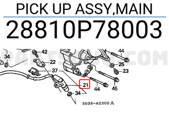 Honda 28810P78003 PICK UP ASSY,MAIN