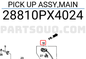 Honda 28810PX4024 PICK UP ASSY,MAIN