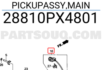 Honda 28810PX4801 PICKUPASSY,MAIN