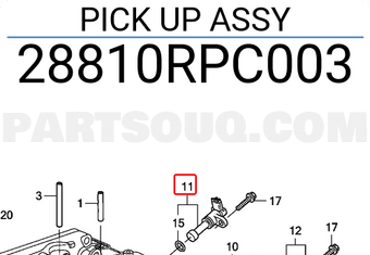 Honda 28810RPC003 PICK UP ASSY