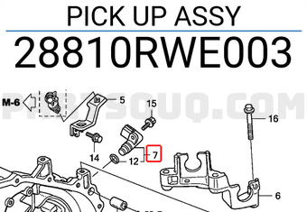 Honda 28810RWE003 PICK UP ASSY
