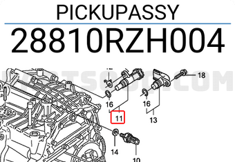 Honda 28810RZH004 PICKUPASSY