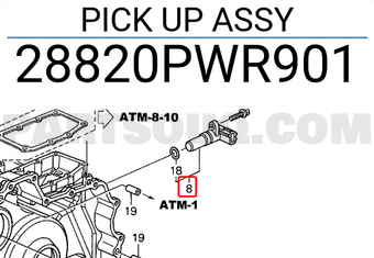 Honda 28820PWR901 PICK UP ASSY