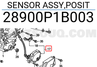 Honda 28900P1B003 SENSOR ASSY,POSIT