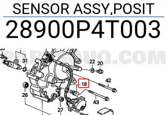 Honda 28900P4T003 SENSOR ASSY,POSIT
