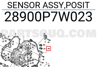 Honda 28900P7W023 SENSOR ASSY,POSIT