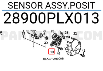 Honda 28900PLX013 SENSOR ASSY,POSIT