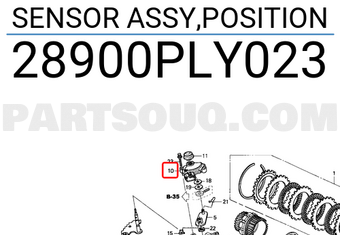 Honda 28900PLY023 SENSOR ASSY,POSITION