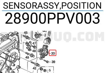 Honda 28900PPV003 SENSORASSY,POSITION