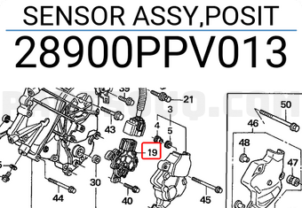 Honda 28900PPV013 SENSOR ASSY,POSIT