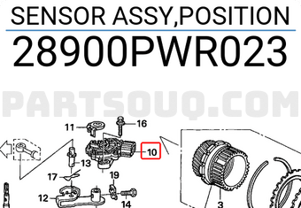 Honda 28900PWR023 SENSOR ASSY,POSITION