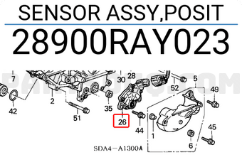 Honda 28900RAY023 SENSOR ASSY,POSIT
