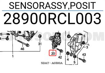 Honda 28900RCL003 SENSORASSY,POSIT