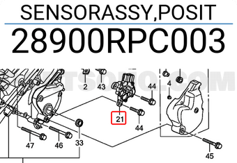 Honda 28900RPC003 SENSORASSY,POSIT