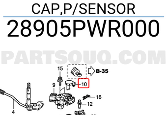 Honda 28905PWR000 CAP,P/SENSOR