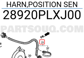 Honda 28920PLXJ00 HARN,POSITION SEN