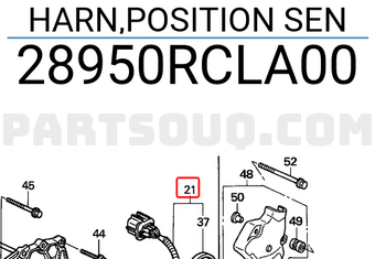 Honda 28950RCLA00 HARN,POSITION SEN