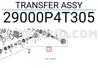 Honda 29000P4T305 TRANSFER ASSY