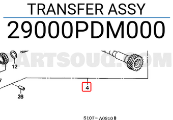 Honda 29000PDM000 TRANSFER ASSY