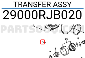 Honda 29000RJB020 TRANSFER ASSY