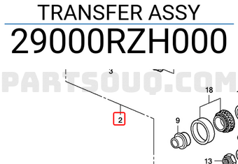 Honda 29000RZH000 TRANSFER ASSY